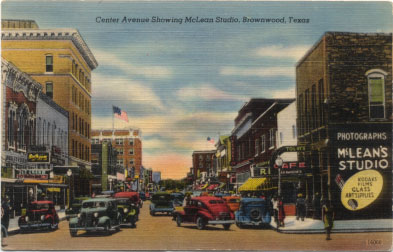 Center Avenue, Brownwood, Texas