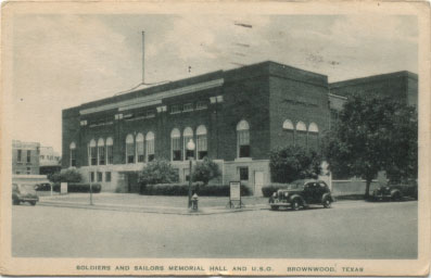 Soldiers and Sailors Memorial Hall and U.S.O., Brownwood, Texas